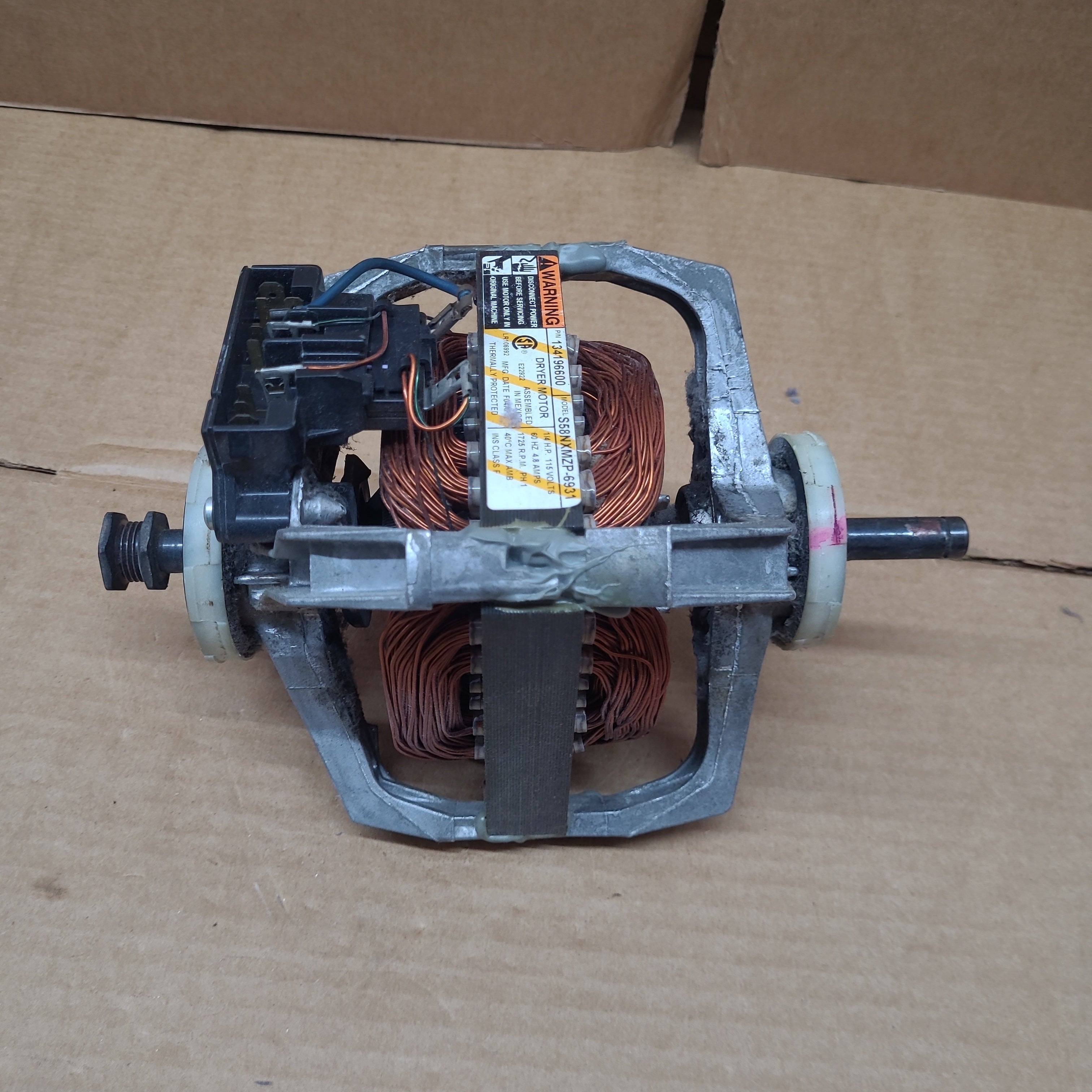 Frigidaire Dryer Motor S58NXMZP-6931 134196600 Frigidaire Dryer Motor S58NXMZP-6931 134196600